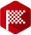 Red finish flag icon